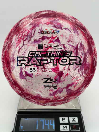 Discraft 2023 Jawbreaker Z FLX Captain’s Raptor