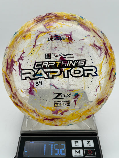 Discraft 2023 Jawbreaker Z FLX Captain’s Raptor