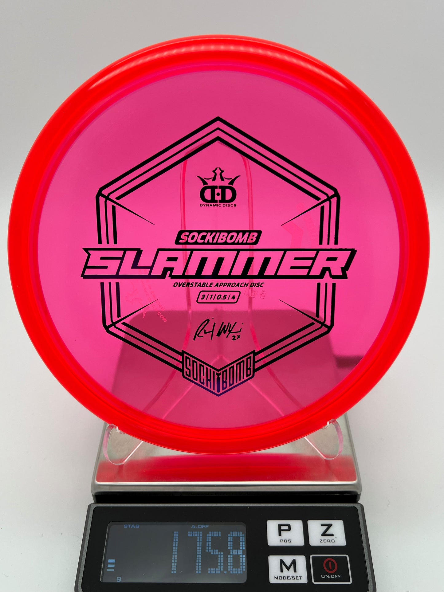 Dynamic Discs Lucid Ice Sockibomb Slammer - Ricky Wysocki 2023