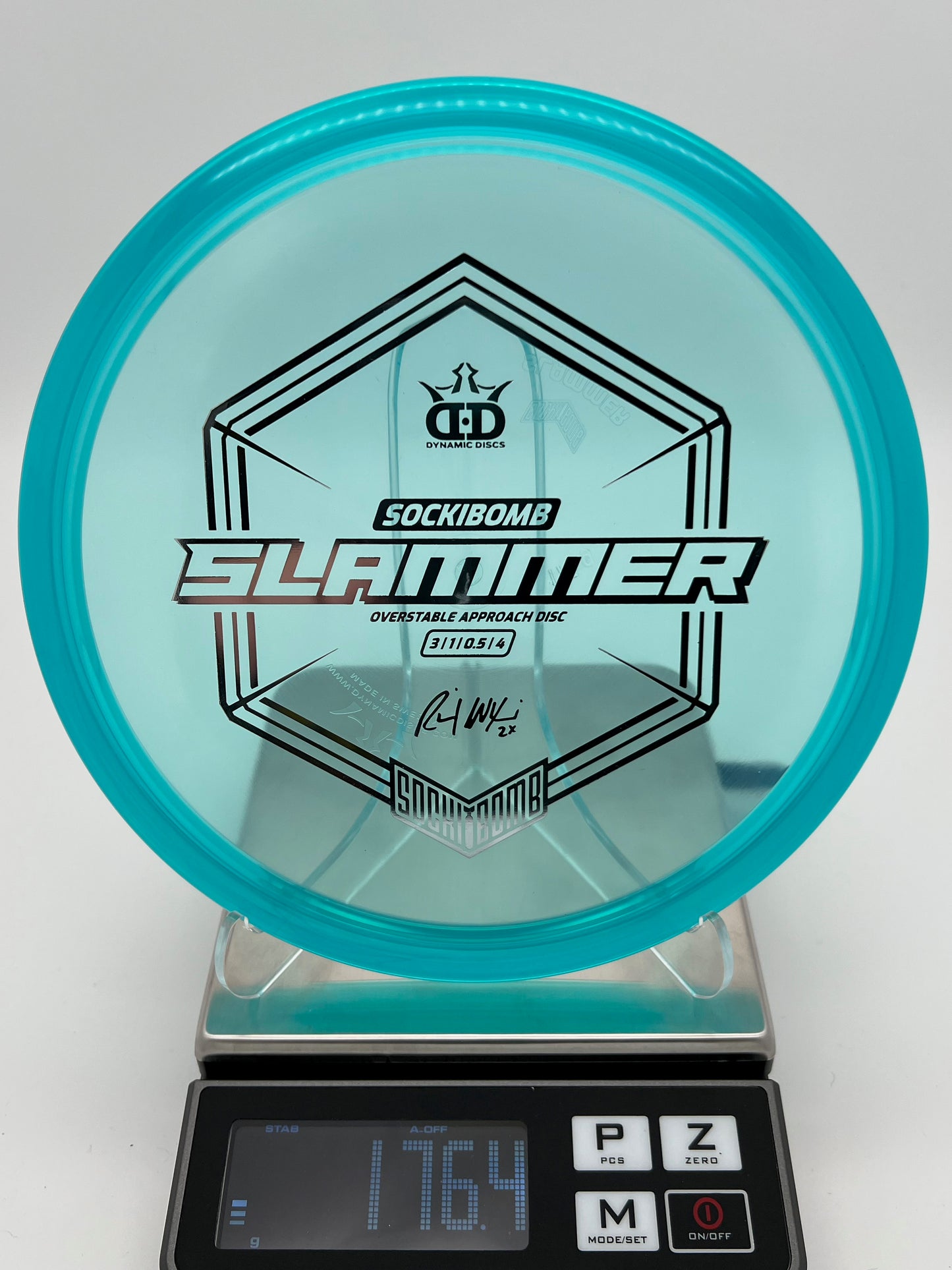 Dynamic Discs Lucid Ice Sockibomb Slammer - Ricky Wysocki 2023